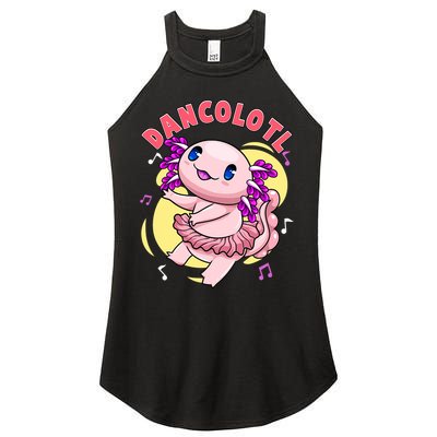 Dancolotl Kawaii Axolotl Dancing Axolotl Lover Ballet Dancer Women's Perfect Tri Rocker Tank