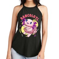 Dancolotl Kawaii Axolotl Dancing Axolotl Lover Ballet Dancer Women's Perfect Tri Rocker Tank