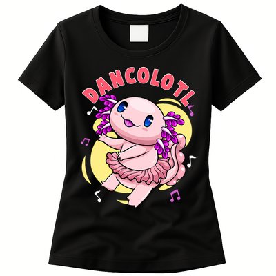 Dancolotl Kawaii Axolotl Dancing Axolotl Lover Ballet Dancer Womens T-Shirt