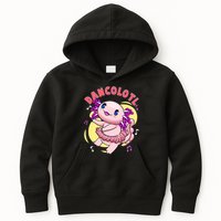 Dancolotl Kawaii Axolotl Dancing Axolotl Lover Ballet Dancer Kids Hoodie