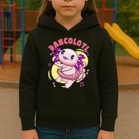 Dancolotl Kawaii Axolotl Dancing Axolotl Lover Ballet Dancer Kids Hoodie