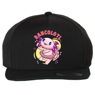 Dancolotl Kawaii Axolotl Dancing Axolotl Lover Ballet Dancer Wool Snapback Cap