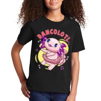 Dancolotl Kawaii Axolotl Dancing Axolotl Lover Ballet Dancer Kids T-Shirt