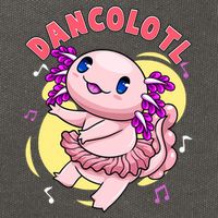 Dancolotl Kawaii Axolotl Dancing Axolotl Lover Ballet Dancer Cotton Canvas Backpack