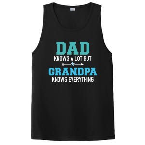 Dad Knows A Lot But Grandpa Knows Everything Gift PosiCharge Competitor Tank