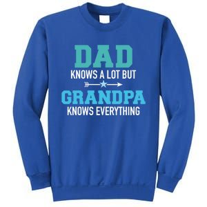 Dad Knows A Lot But Grandpa Knows Everything Gift Sweatshirt