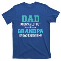 Dad Knows A Lot But Grandpa Knows Everything Gift T-Shirt