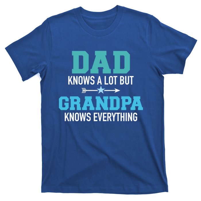 Dad Knows A Lot But Grandpa Knows Everything Gift T-Shirt