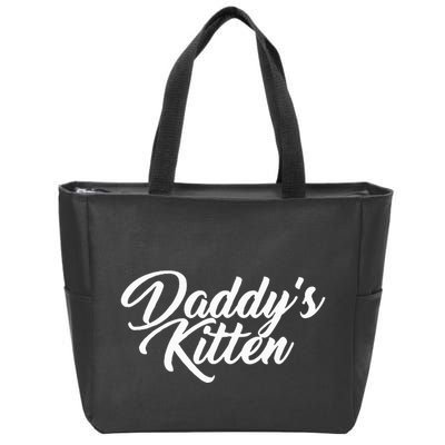 DaddyS Kitten Bdsm Kinky Role Playing Fantasy Zip Tote Bag