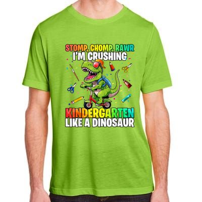 Dinosaur Kindergarten Back To School First Day Of School Boy Adult ChromaSoft Performance T-Shirt