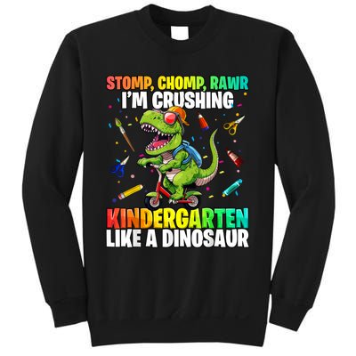 Dinosaur Kindergarten Back To School First Day Of School Boy Sweatshirt