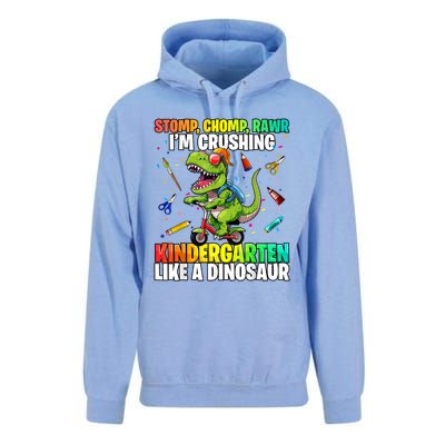 Dinosaur Kindergarten Back To School First Day Of School Boy Unisex Surf Hoodie