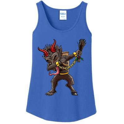 Dabbing Krampus Christmas Dab Cool Ladies Essential Tank