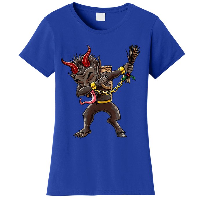 Dabbing Krampus Christmas Dab Cool Women's T-Shirt