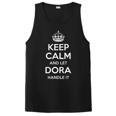 Dora Keep Calm Personalized Name Funny Birthday Gift Idea PosiCharge Competitor Tank