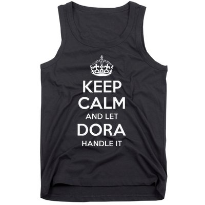 Dora Keep Calm Personalized Name Funny Birthday Gift Idea Tank Top