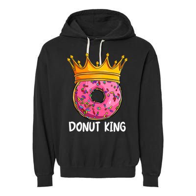 Donut King Doughnut Funny Donut Crown Sweet Baker Garment-Dyed Fleece Hoodie