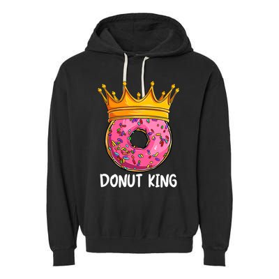 Donut King Doughnut Funny Donut Crown Sweet Baker Garment-Dyed Fleece Hoodie