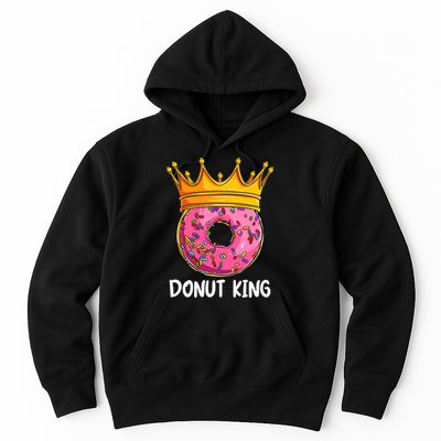 Donut King Doughnut Funny Donut Crown Sweet Baker Hoodie