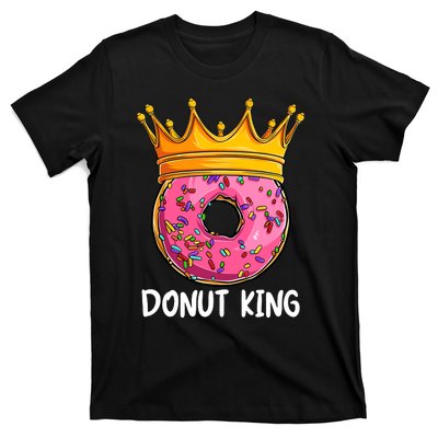 Donut King Doughnut Funny Donut Crown Sweet Baker T-Shirt