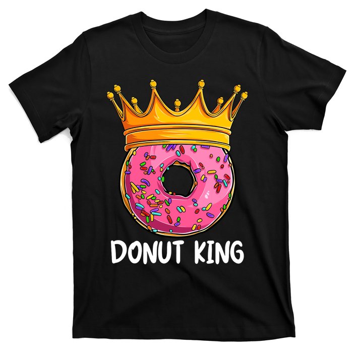 Donut King Doughnut Funny Donut Crown Sweet Baker T-Shirt