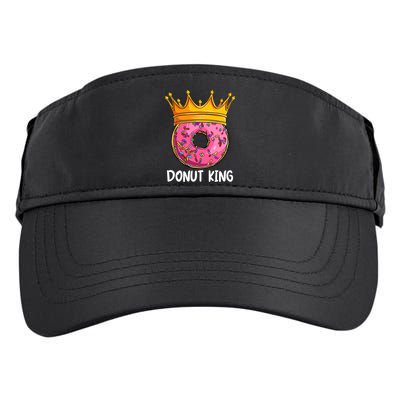 Donut King Doughnut Funny Donut Crown Sweet Baker Adult Drive Performance Visor