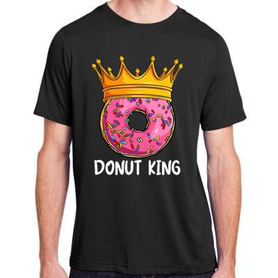 Donut King Doughnut Funny Donut Crown Sweet Baker Adult ChromaSoft Performance T-Shirt