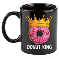 Donut King Doughnut Funny Donut Crown Sweet Baker 11oz C Handle Ceramic Mug