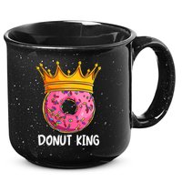 Donut King Doughnut Funny Donut Crown Sweet Baker 15oz Campfire Ceramic Mug