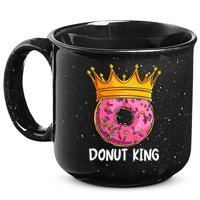 Donut King Doughnut Funny Donut Crown Sweet Baker 15oz Campfire Ceramic Mug