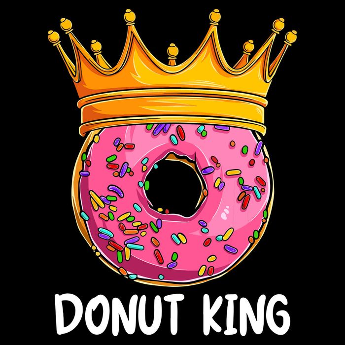 Donut King Doughnut Funny Donut Crown Sweet Baker Cooling Performance Long Sleeve Crew