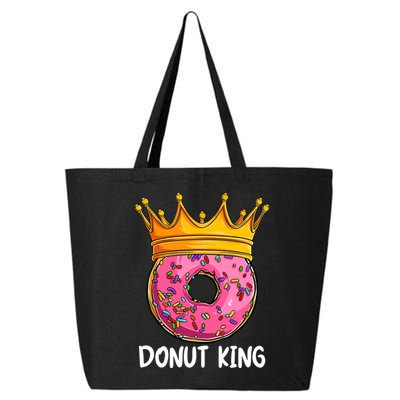 Donut King Doughnut Funny Donut Crown Sweet Baker 25L Jumbo Tote