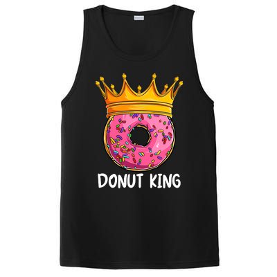 Donut King Doughnut Funny Donut Crown Sweet Baker PosiCharge Competitor Tank