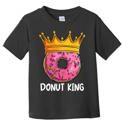Donut King Doughnut Funny Donut Crown Sweet Baker Toddler T-Shirt