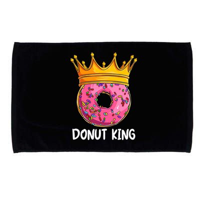 Donut King Doughnut Funny Donut Crown Sweet Baker Microfiber Hand Towel