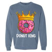 Donut King Doughnut Funny Donut Crown Sweet Baker Garment-Dyed Sweatshirt