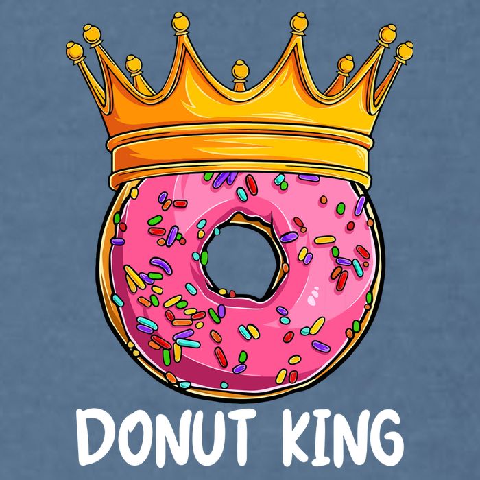 Donut King Doughnut Funny Donut Crown Sweet Baker Garment-Dyed Sweatshirt