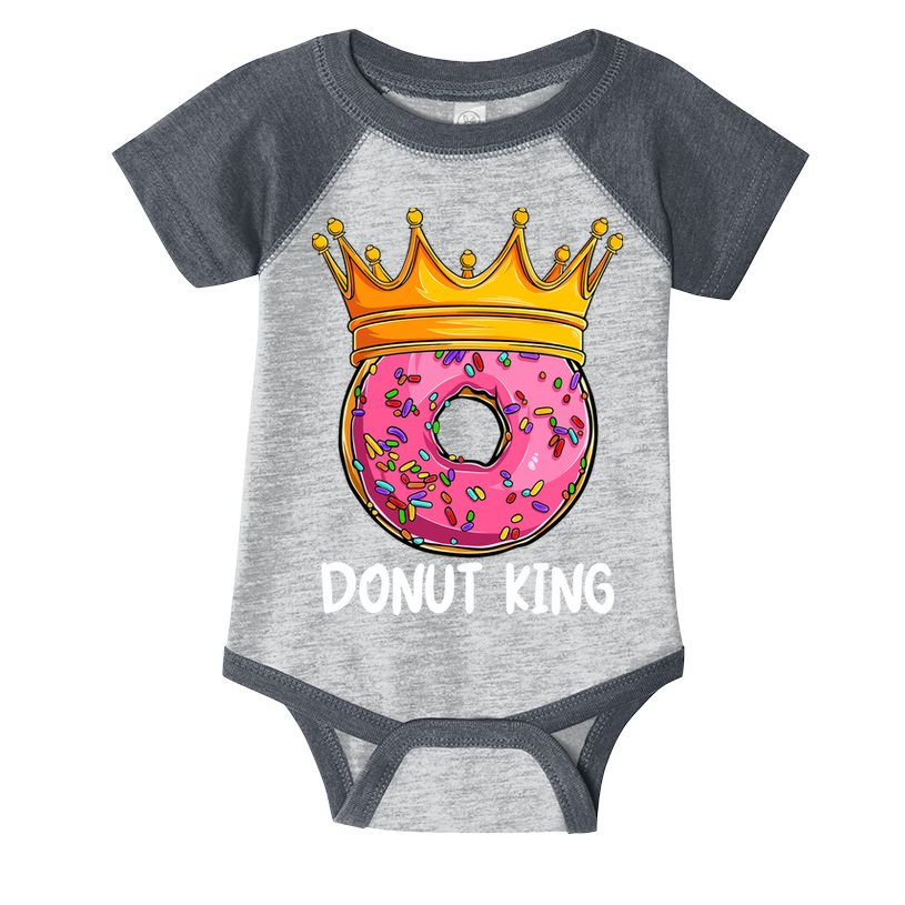 Donut King Doughnut Funny Donut Crown Sweet Baker Infant Baby Jersey Bodysuit