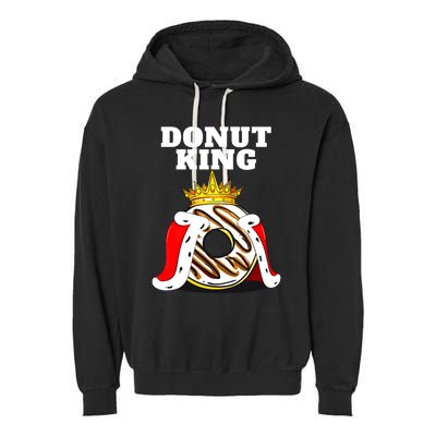 Donut King Doughnuts Funny Donut Lover Cute Donut Garment-Dyed Fleece Hoodie