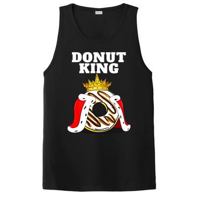 Donut King Doughnuts Funny Donut Lover Cute Donut PosiCharge Competitor Tank