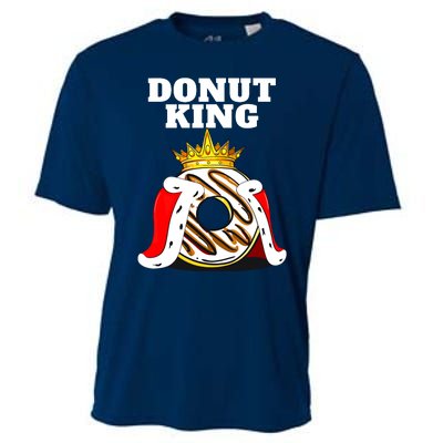 Donut King Doughnuts Funny Donut Lover Cute Donut Cooling Performance Crew T-Shirt