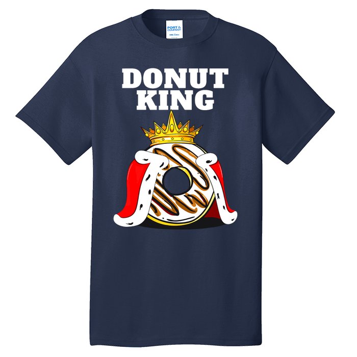 Donut King Doughnuts Funny Donut Lover Cute Donut Tall T-Shirt