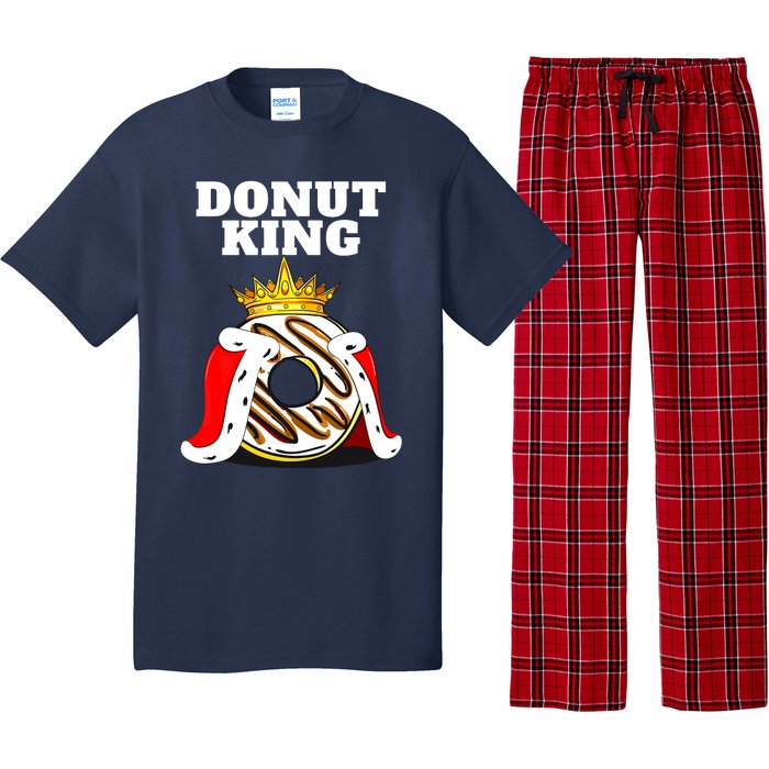 Donut King Doughnuts Funny Donut Lover Cute Donut Pajama Set