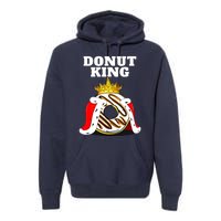 Donut King Doughnuts Funny Donut Lover Cute Donut Premium Hoodie