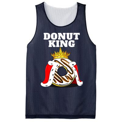 Donut King Doughnuts Funny Donut Lover Cute Donut Mesh Reversible Basketball Jersey Tank