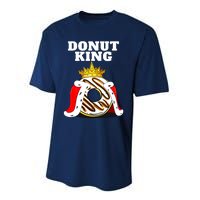 Donut King Doughnuts Funny Donut Lover Cute Donut Performance Sprint T-Shirt