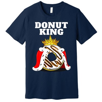 Donut King Doughnuts Funny Donut Lover Cute Donut Premium T-Shirt