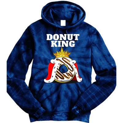 Donut King Doughnuts Funny Donut Lover Cute Donut Tie Dye Hoodie