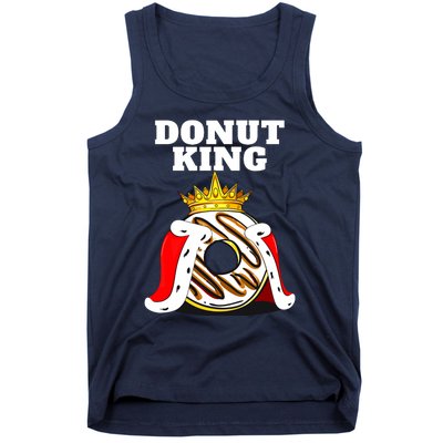 Donut King Doughnuts Funny Donut Lover Cute Donut Tank Top