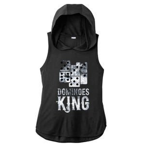 Dominoes King Domino Player Dominoes Lover Tile Game Ladies PosiCharge Tri-Blend Wicking Draft Hoodie Tank